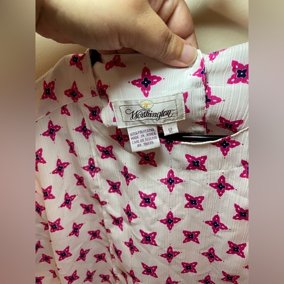 ✨2 For $6 Worthington Blouse Size 12 - Picture 4 of 6